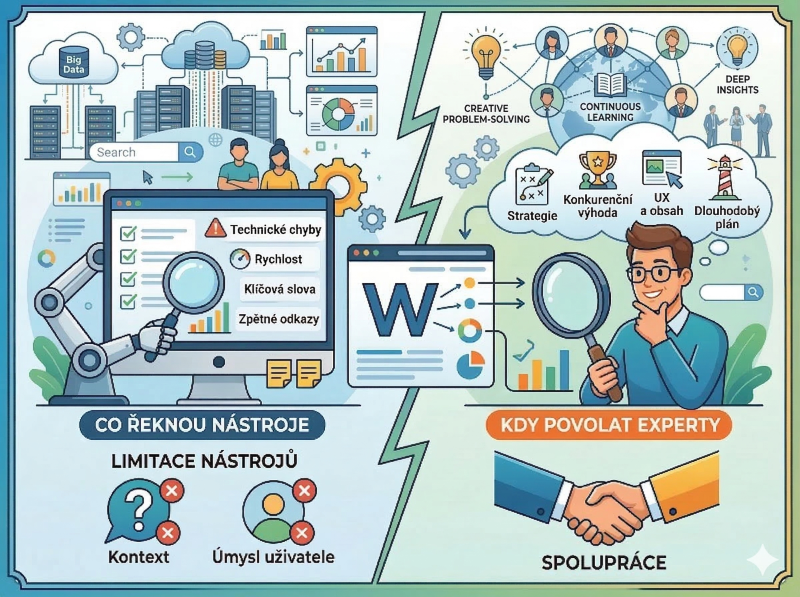 SEO analýza online: Co vám (ne)řeknou nástroje a kdy povolat experty