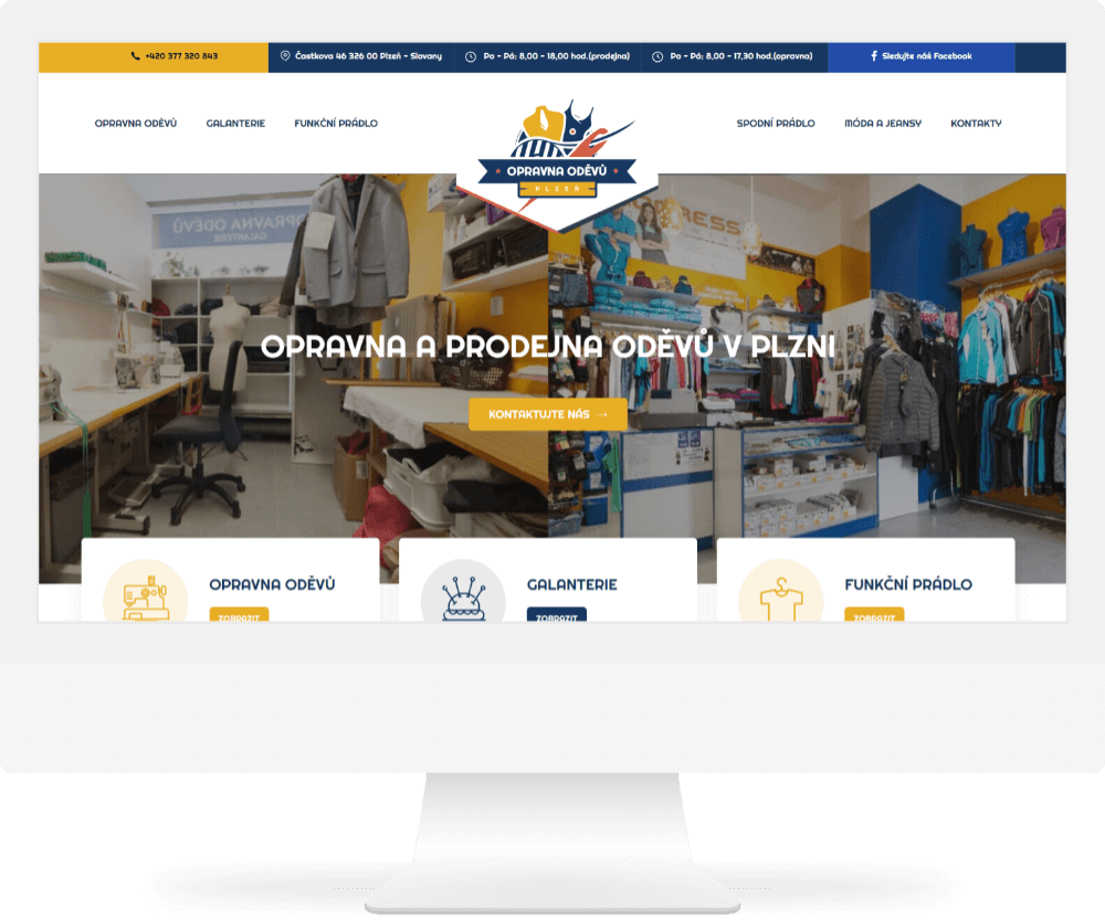 Mobilní verze reference: Opravna oděvů Plzeň